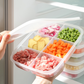 Multi-Section Food Storage Container with Lid