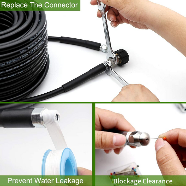 💦 50% OFF INSTANT! 🚿 5800PSI Sewer Jetter Kit - Unclogs Drains/Pipes w ...