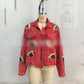 Women's Corduroy Jacket with Football Sequin Patch