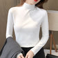 🔥Limited stock available 60% OFF🔥Women's Comfortable Solid Color Half High Neck Long Sleeve Top