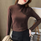 🔥Limited stock available 60% OFF🔥Women's Comfortable Solid Color Half High Neck Long Sleeve Top
