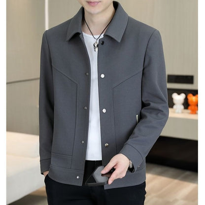 Men's Casual Button-Up Jacket