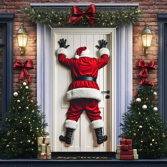 Christmas Door Backdrop Decoration Banner